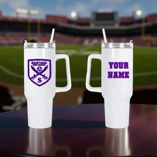 40oz Santana Soccer Tumbler with Handle