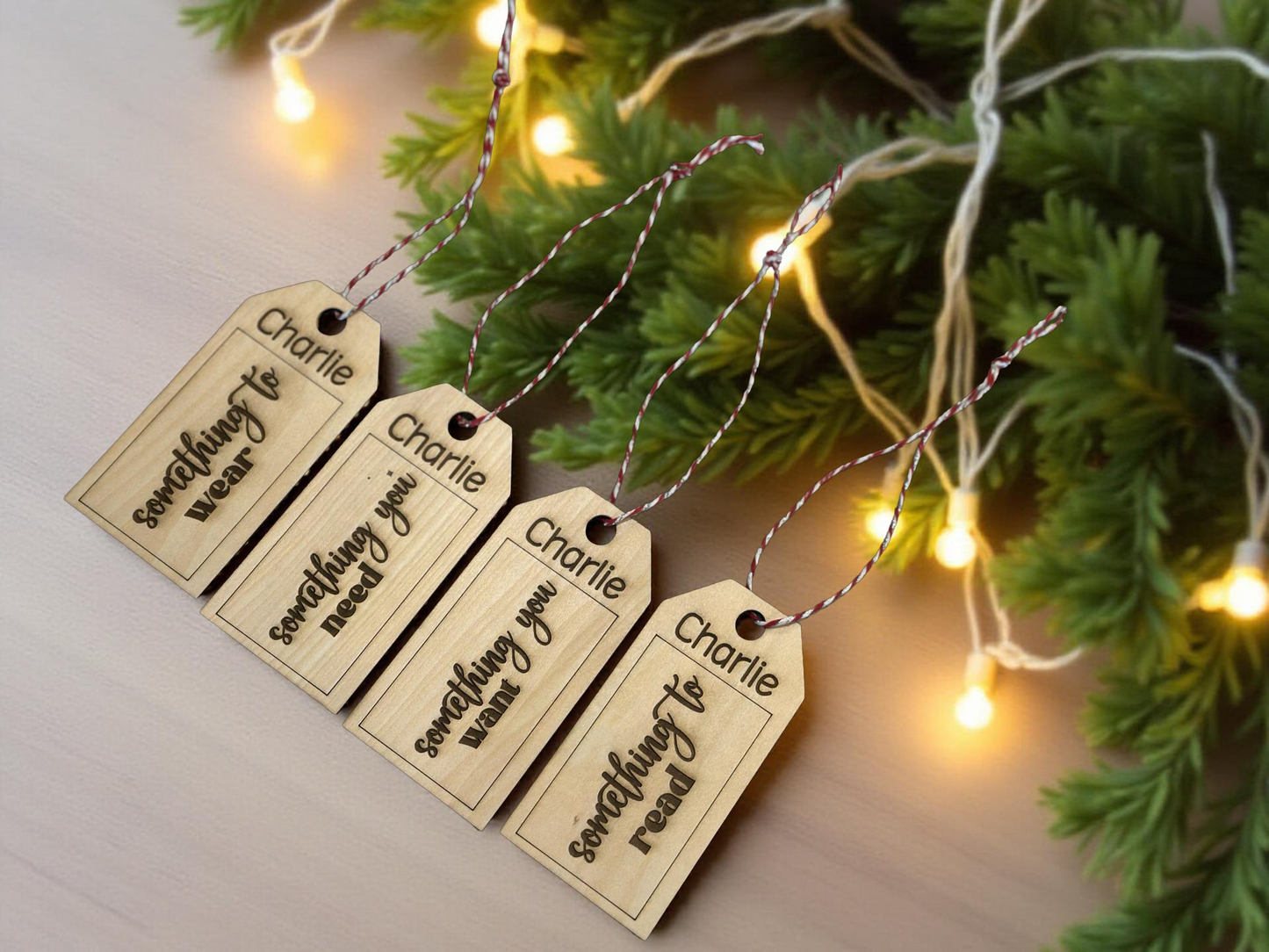 Personalized “Something You…” Wooden Gift Tags