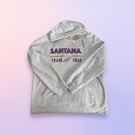 Santana Track & Field Glitter Hoodie – Unisex Spirit Wear Sweatshirt | Custom Sultans Track Hoodie