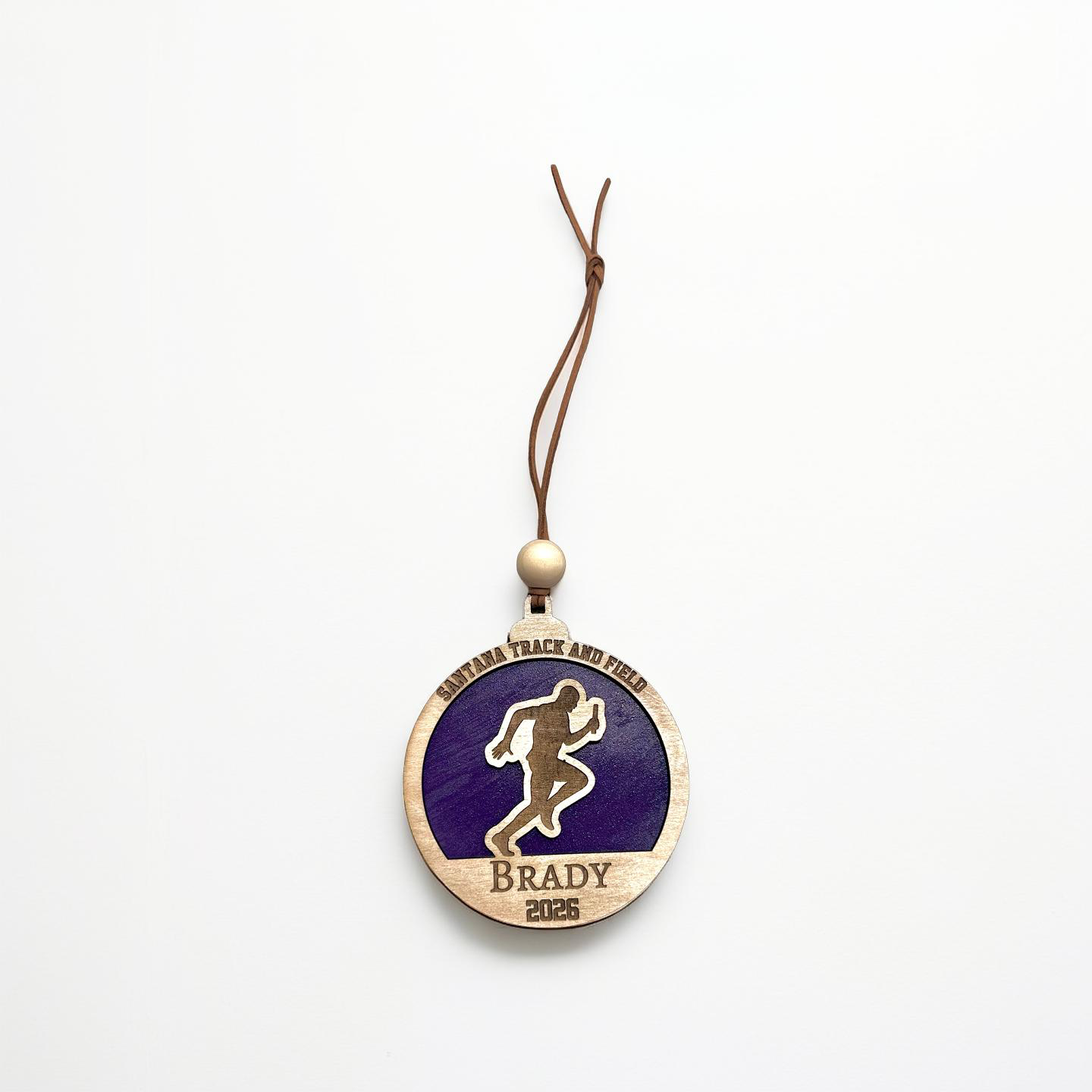 Personalized Track & Field Athlete Ornament | Custom Senior Night Gift | Track Team Basket Tag