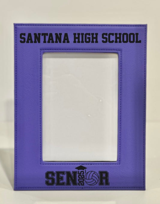 SHS XC Purple faux leather 5x7 Picture frame
