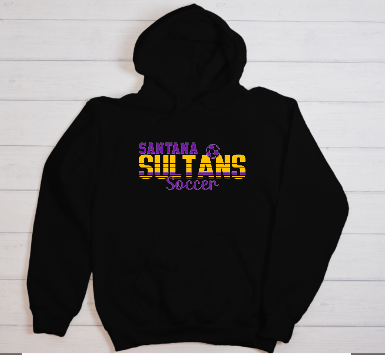 Santana Sultans Soccer Striped Heavyweight Hoodie