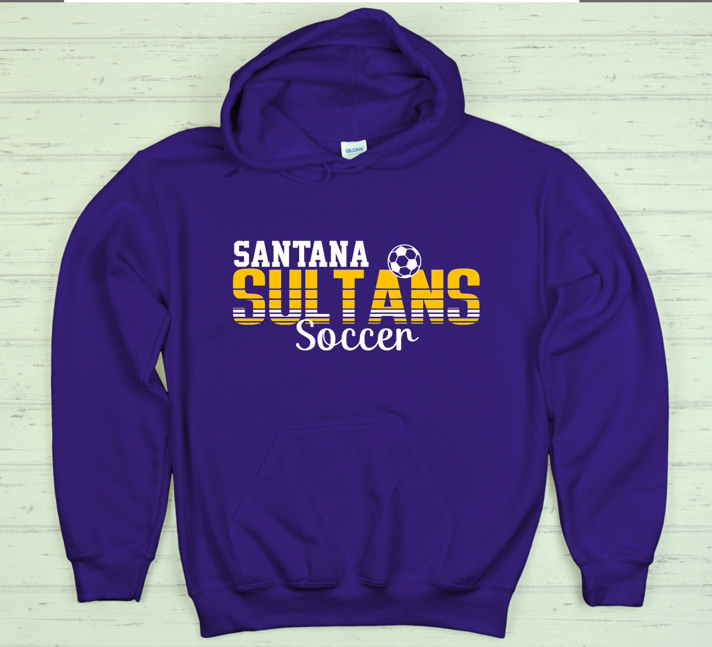 Santana Sultans Soccer Striped Heavyweight Hoodie