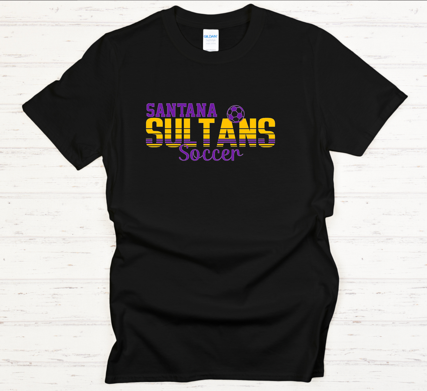 Santana Sultans Soccer Striped T Shirt