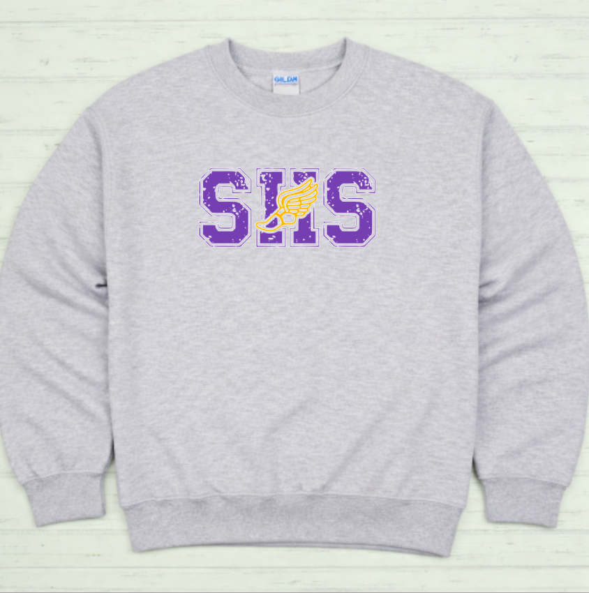 SHS Track Grunge Logo Crewneck Sweatshirt