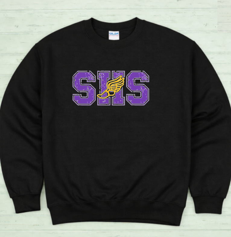 SHS Track Grunge Logo Crewneck Sweatshirt