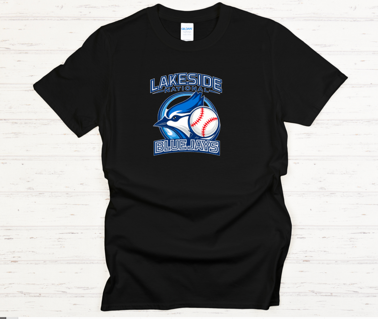 Lakeside National Blue Jays Softstyle Adult T-Shirt | Optional Back Personalization