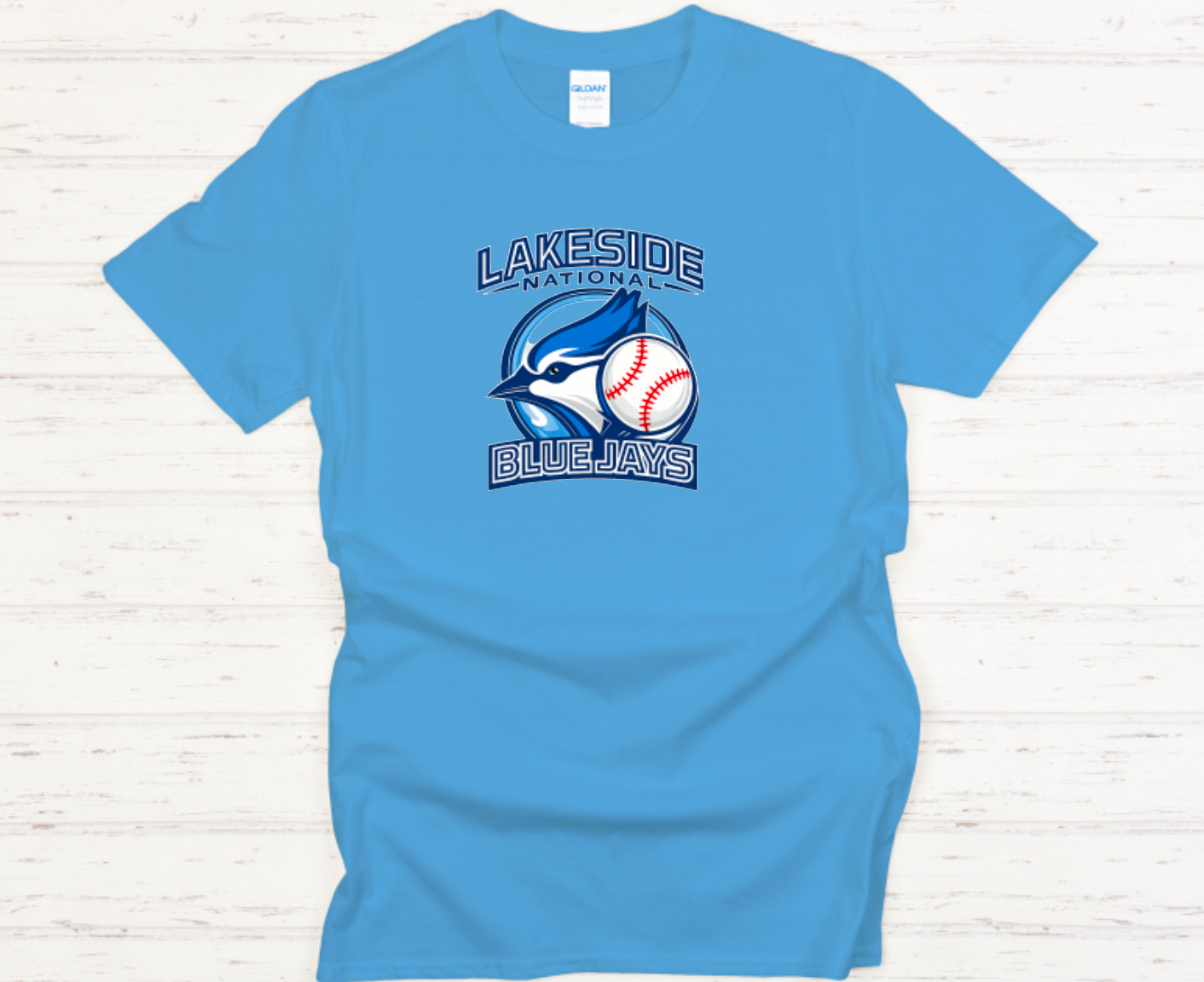 Lakeside National Blue Jays Softstyle Adult T-Shirt | Optional Back Personalization