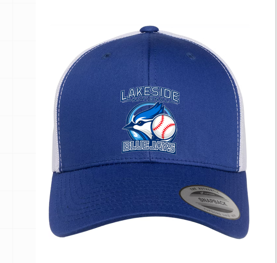 Lakeside National Blue Jays Snapback Hat | Structured Trucker Cap