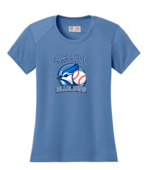 WOMEN'S LAKESIDE NATIONAL BLUE JAYS DRY-FIT PERFORMANCE SHIRT