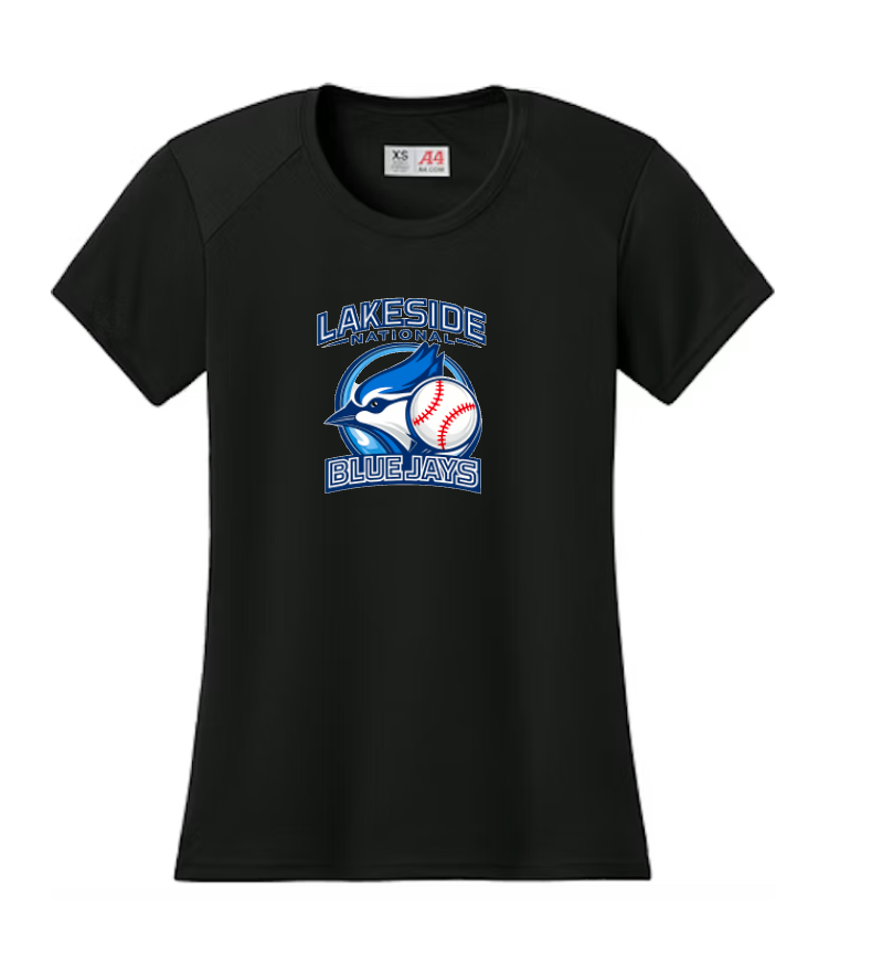 WOMEN'S LAKESIDE NATIONAL BLUE JAYS DRY-FIT PERFORMANCE SHIRT
