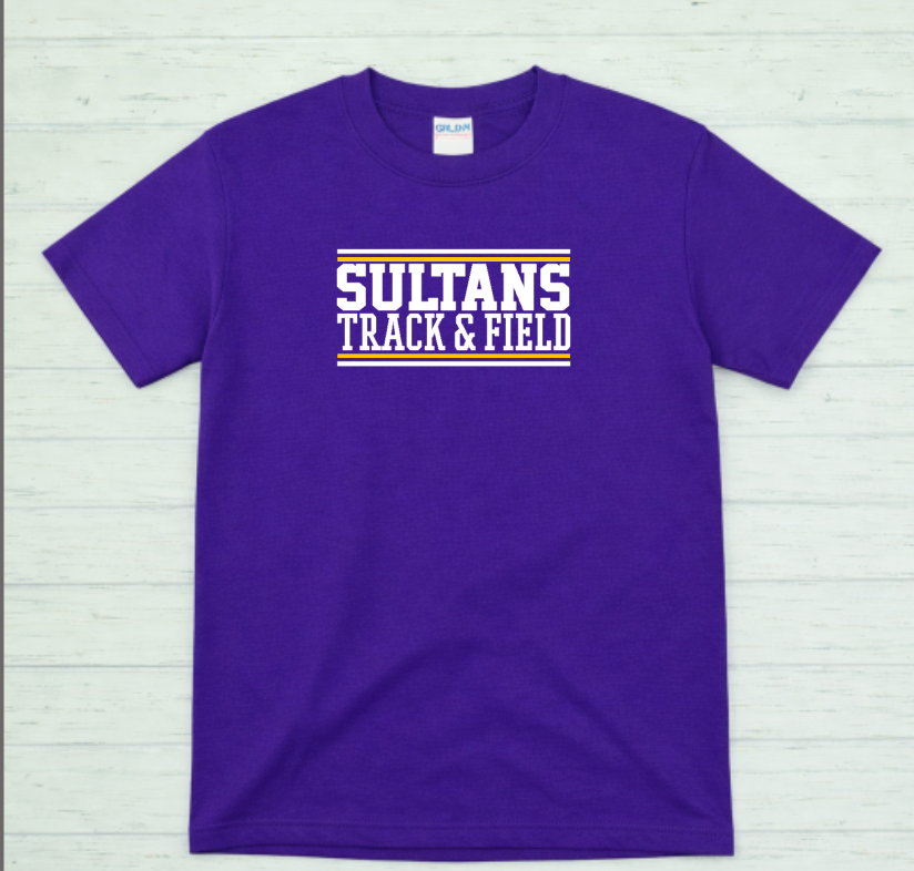 Sultans Track & Field Soft Style T-Shirt – Santana Track & Field Unisex Spirit Wear Tee