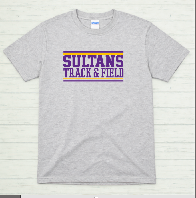 Sultans Track & Field Soft Style T-Shirt – Santana Track & Field Unisex Spirit Wear Tee