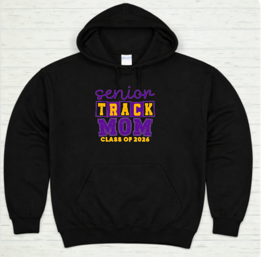 Santana Track & Field Senior Track Mom Hoodie – Class of 2026 Custom Spirit Wear Sweatshirt