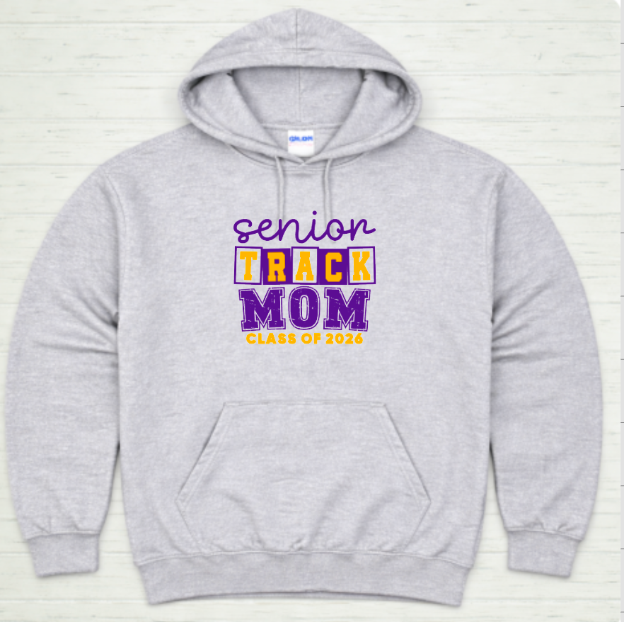 Santana Track & Field Senior Track Mom Hoodie – Class of 2026 Custom Spirit Wear Sweatshirt
