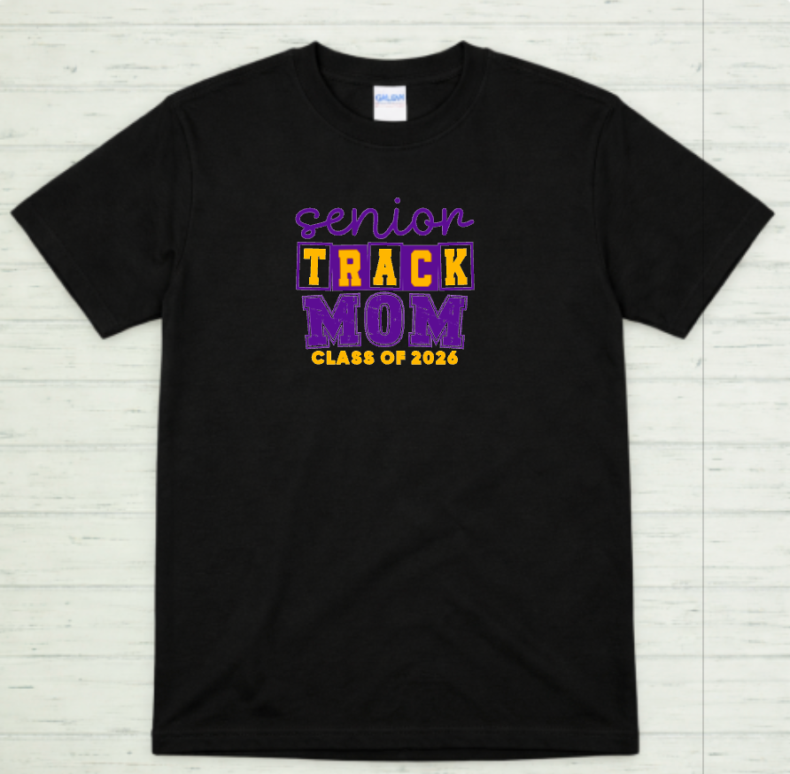 Senior Track Mom Soft Style Shirt – Santana Track & Field Class of 2026 | Unisex Spirit Wear Tee