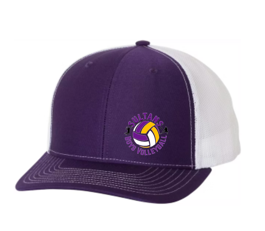 Santana Boys Volleyball Trucker Hat | SHS Sultans Volleyball Spirit Hat | Snapback Mesh Hat