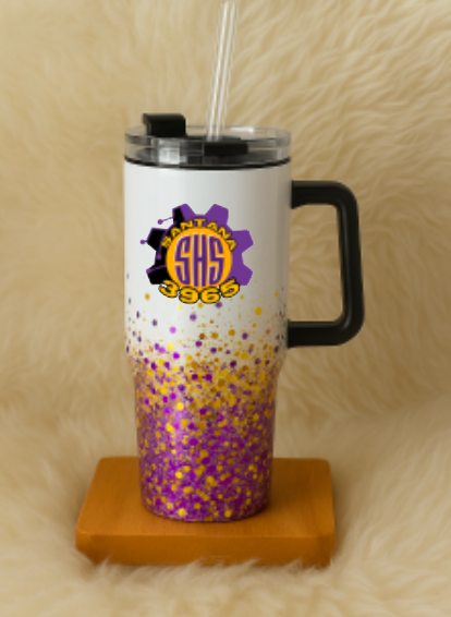 Santana Robotics Glitter Tumbler