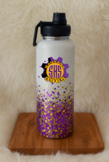 Santana Robotics Glitter Tumbler