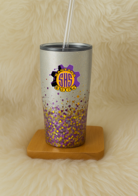 Santana Robotics Glitter Tumbler