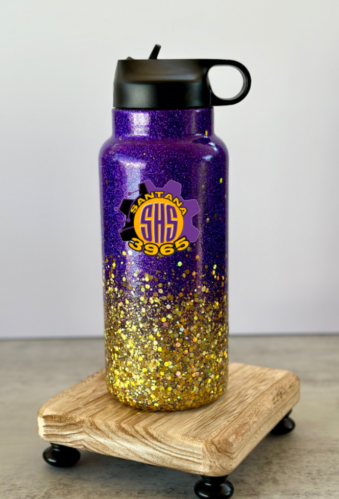 Santana Robotics Glitter Tumbler