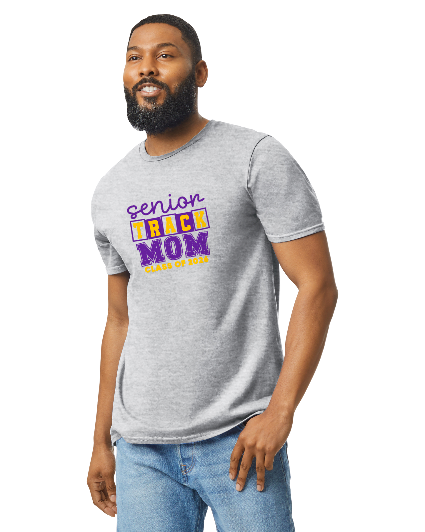 Senior Track Mom Soft Style Shirt – Santana Track & Field Class of 2026 | Unisex Spirit Wear Tee