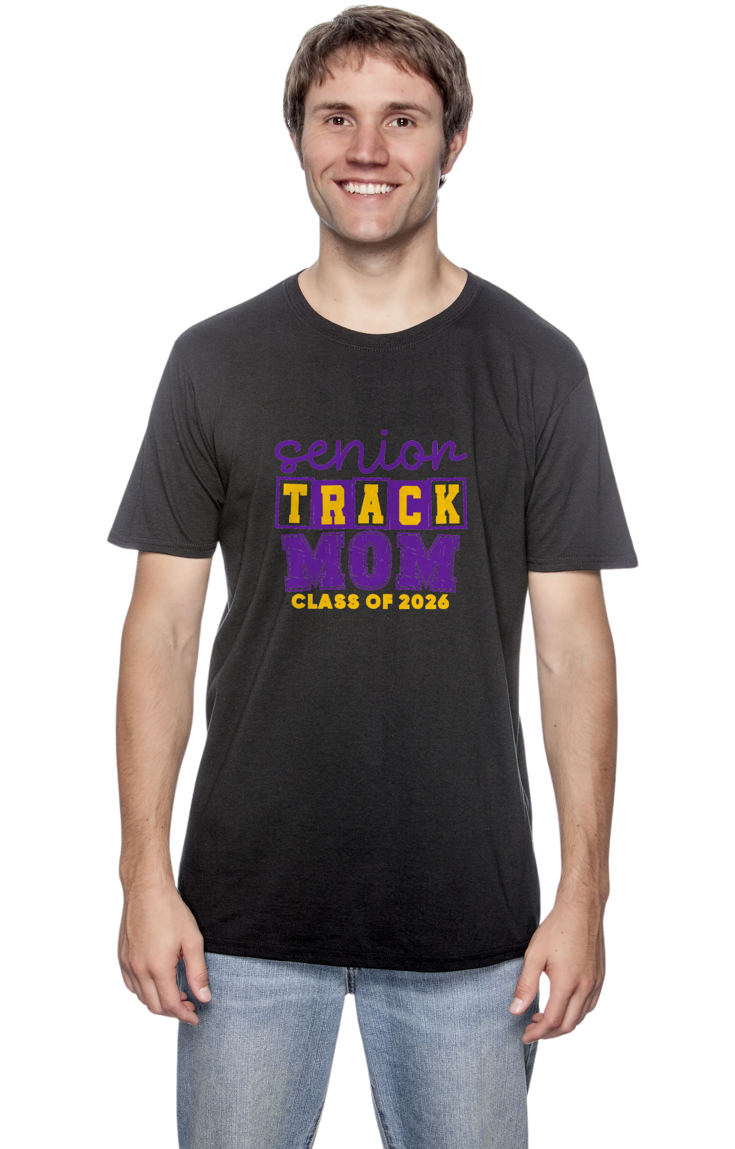 Senior Track Mom Soft Style Shirt – Santana Track & Field Class of 2026 | Unisex Spirit Wear Tee